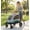 Green, variant on GIMMYFIVE Collapsible Large Dog Stroller Wagon with Swivel Wheels, 160 lbs Capacity for Medium & Large Dogs