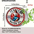 thumbnail image 5 of HELLOYOUNG Texaco Vintage Motor Oil Pin-Up Metal Sign – Retro Round Aluminum Wall Art, Perfect for Bars & Cafés, 5 of 6