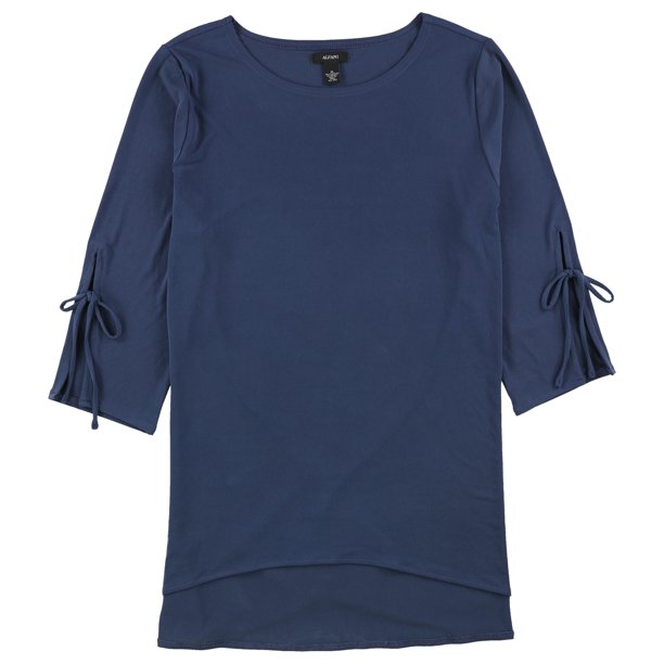 Blusa Alfani con mangas anudadas Mujer Azul Extragrande Pull-over