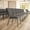Charcoal Gray Fabric/Silver Vein Frame, variant on Emma + Oliver Charcoal Gray Multipurpose Church Chairs - 18.5 in. Wide