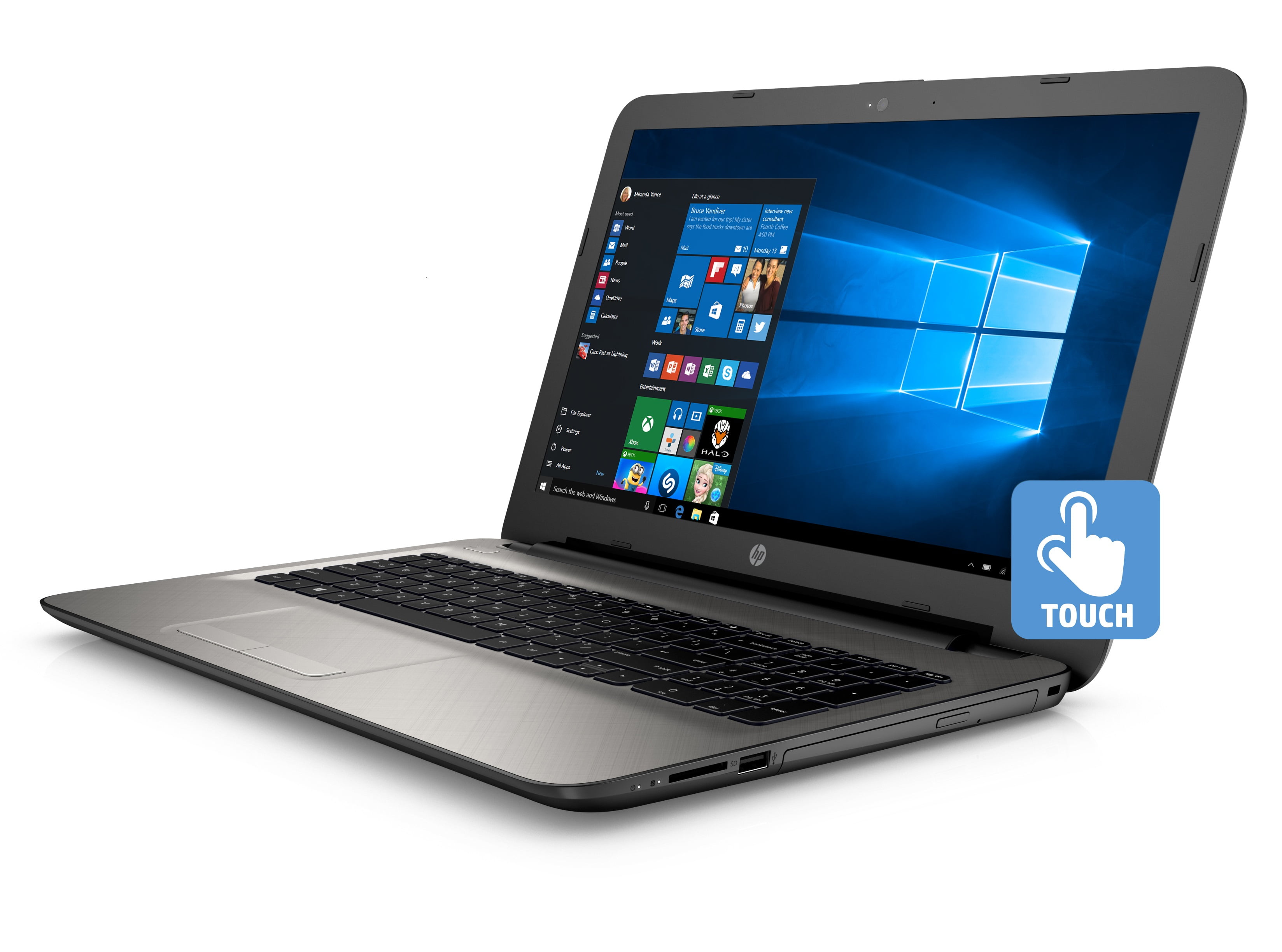 Hp 15 Ba113cl 15 6 Touchscreen Hd Laptop Computer Amd A10 9600p 2 3ghz 12gb Ram 1tb Hdd Windows 10 Home Refurbished By Hp Walmart Com Walmart Com