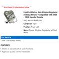 thumbnail image 2 of Front Left Driver Side Window Regulator (without Motor) - Compatible with 2006 - 2010 Hyundai Sonata 2007 2008 2009, 2 of 2