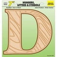 thumbnail image 2 of Hy-Ko Poly Wall Letter Woodgrain Style - Plastic, Multicolor - 7 Inch — Residential Use, Standard Application, 2 of 2