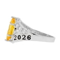thumbnail image 3 of JackAni 14k Gold Simulated Citrine November Birthstone 2026 Class Graduation Ring - Size 6.00, 3 of 5