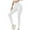 White, variant on Bigersell Ripped Distressed Yoga Pants Yoga Full Length Pants Ladies Fashion And Comfortable Solid Color Back Bow Yoga Pants Sweatpants Ladies' Modern Straight Yoga Pants