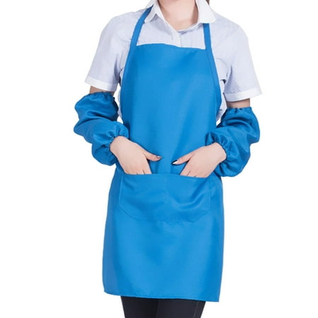 

(Buy 2 get 1 free) PPHHD Cooking Kitchen Apron With Pocket Check Chef Apron Dress For Women Men Adults For Baking Restaurant Tool(US)