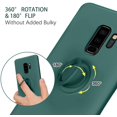 thumbnail image 4 of Samsung S9 Plus Case, DUEDUE Liquid Silicone Soft Gel Rubber Slim Cover with Ring Kickstand |Car Mount Function, 4 of 5