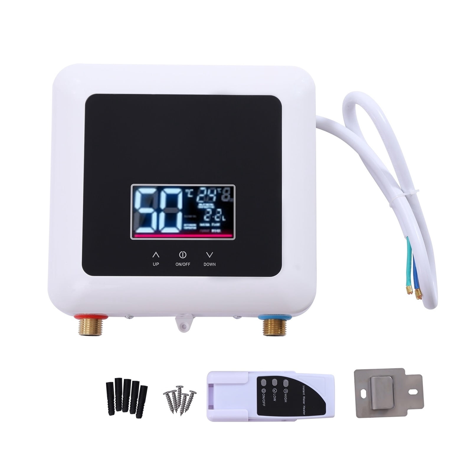 5500W Tankless Water Heater Electric Hot For Shower Bathroom Kitchen Instant Water Heater Heating With Remote & Touch Control ,Energy Saving