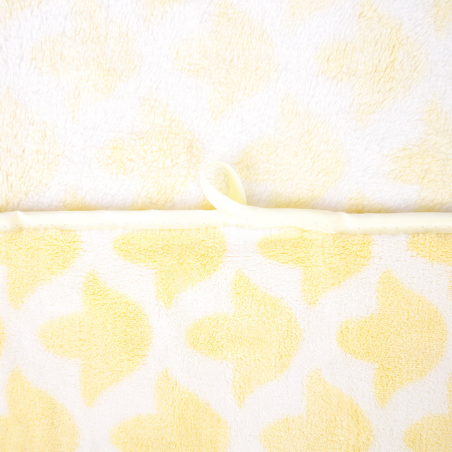 NC 2 Piece Bath Towel Set, Plaid Pattern Microfiber Soft Fast Drying Towels, Yellow