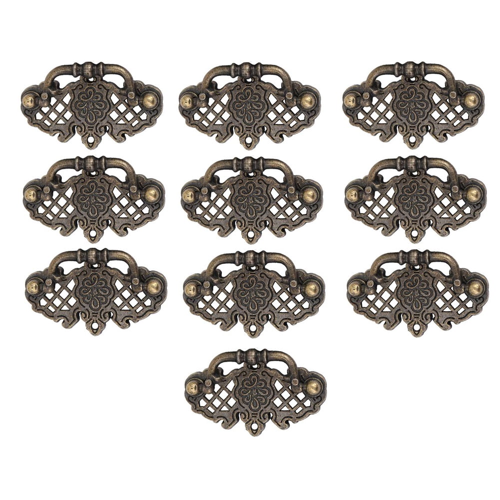 20 Pack Vintage Kitchen Cabinet Pull Furniture Drop Pull Drawer Handles Bedroom Dresser Knobs Antique Bronze