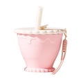 thumbnail image 2 of Vaso de silicona plegable con pajita. Taza de viaje reutilizable – Vaso portátil plegable, resistente a fugas, asa de cordón, lavavajillas, camping al aire libre, picnic de senderismo, 2 of 6