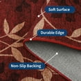 thumbnail image 4 of Hasoo Washable Living Room Area Rug 5x7 Modern Floral Non-Slip Soft Low Pile Indoor Red Carpet, 4 of 5