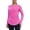 Hot Pink, variant on Long Sleeve Workout Tops for Women Athletic Hiking Shirt Crew Neck Yoga Top Lightweight Rash Guard