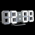thumbnail image 3 of unbranded  Digital Display Clock Radio Controlled Wall Clocks Small Office White, 3 of 8