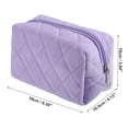 thumbnail image 2 of 1 Pcs Travel Makeup Bag Makeup Brush Holder Makeup Organizer Bag Cosmetics Storage Bag Purple Cloth, 2 of 7