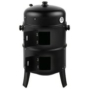 Zimtown BBQ Charcoal Grill Outdoor Barbecue Pit Smoker with 3 Levels Patio Backyard Black