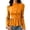 Orange, variant on JIAYUE Women Cardigan Stand Collar Solid Color Long Sleeve Peplum Jacket Button Front Puff Shoulder Tops For Fall Daily Wear
