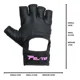 thumbnail image 3 of Guantes Para Dama De Piel, Lycra Gym, Crossfit, Marca Felter, 3 of 8