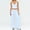 Blue, variant on PISONIC Womens Workout Sets Halter Padded Tank Tops Matchig Straight Leg Yoga Pants 2 Piece Gym Active Pilates Outfits