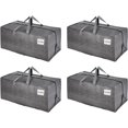 thumbnail image 1 of ORUYROP 4 Pack Moving Bags w/Backpack Straps, Moving Supplies, Moving Boxes, College Packing Storage Boxes with Lids Alternative, Heavy Duty, Extra Large, Sturdy Handles, Zippers (Gray, 4 Pack, 1 of 7