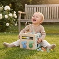 thumbnail image 2 of Moover Wooden Mini Activity Cube For Toddlers 12m+, 7.89 inches tall, 2 of 6