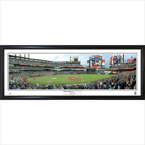New York Mets 39'' x 13.5'' First Pitch at Citi Field Standard Framed Panorama