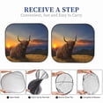 thumbnail image 7 of Uemuo Yak Printed 2 PCS Car Windshield Sun Shade, Auto Sun Heat and UV Rays Blocker, Foldable Automotive Front Window Sunshade Protector, 7 of 7