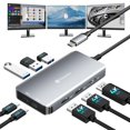 thumbnail image 1 of Estación de acoplamiento USB-C Reborn 8 en 1 para Dell, HP y Lenovo, 1 of 7