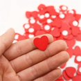 thumbnail image 5 of 200 Pegatinas de madera en forma de corazón Yashi autoadhesivas para decoración de habitaciones rojo, 5 of 5