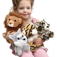 thumbnail image 3 of MaoGoLan 4 Pcs Safari Stuffed Animals Stuffed Forest Animals Lions/Tigers/Leopards/Wolf Plush Toy, 3 of 16