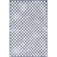 thumbnail image 4 of Nuloom Ashanti SpinClean Vintage Checkers Machine Washable Area Rug, 4' x 6', Ashanti Slate Blue, 4 of 5
