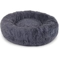 thumbnail image 1 of Cesta redonda para perros Cojín para gatos Cesta para donuts Ø 40 cm (S) Gris oscuro MFZFUKR LF-0737, 1 of 5