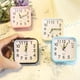 thumbnail image 2 of Reloj despertador con luz nocturna y decoraciones para el hogar, de moda tridimensional, cuadrado, simple, digital, creativo, pequeño, para estudiantes, 2 of 6
