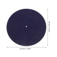 thumbnail image 2 of HONMEET Navy Record Player Felt Slipmat Anti-Vibration Slipmat 1Pcs, 2 of 6