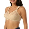 thumbnail image 3 of URMAGIC Lace Full Cup Coverage Non-Wire Unlined Bras for Women,36-42,C-D Cup, 3 of 5