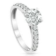 thumbnail image 2 of Pompeii 1 1/2 Ct Lab Grown Diamond Ring With Accents 14k White Gold (GH,VS2-SI1), 2 of 3
