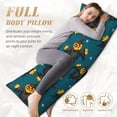 thumbnail image 5 of Body Pillow Cover, halloween pumpkins scarecrow Body Pillow PillowCase with Zipper, Soft and Skin-Friendly Long Pillow Case for Hair and Skin(20"x54" ), 5 of 7