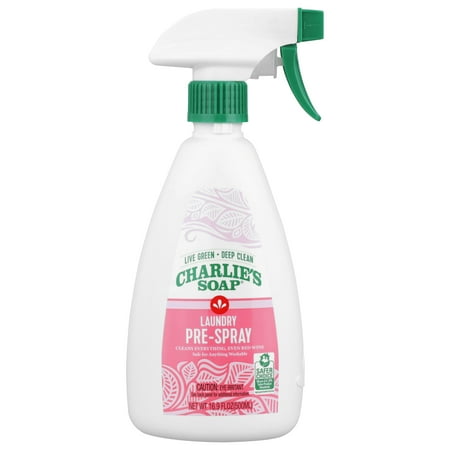 Charlie's Soap, Laundry Pre-Spray - Biodegradable Laundry Stain Treater, 16.9 oz - 1 Pack