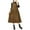 AA-Khaki, variant on Women's Corduroy Button Down Tank Dress Casual Crewneck Sleeveless Pinafore Dresses Over Knee Long Overall Dress with Pockets Army Green XXXL Lightning Sale