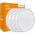thumbnail image 1 of AIR-LED Ceiling Light Flush Mount: 4Pack 12 Inch Ultra-Slim Ceiling Light Fixture, 24W 2520LM CCT 3000K/4000K/6000K 3 Color Selectable Low Profile Ceiling Light for Kitchen Bedroom Hallway Bathroom,, 1 of 4