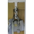 thumbnail image 3 of Metal Heavy Duty Set of 2 Space Saving Over The Door Hook Closet Storage Utility Multi Purpose Storage System by Dependable Industries  (White), 3 of 5