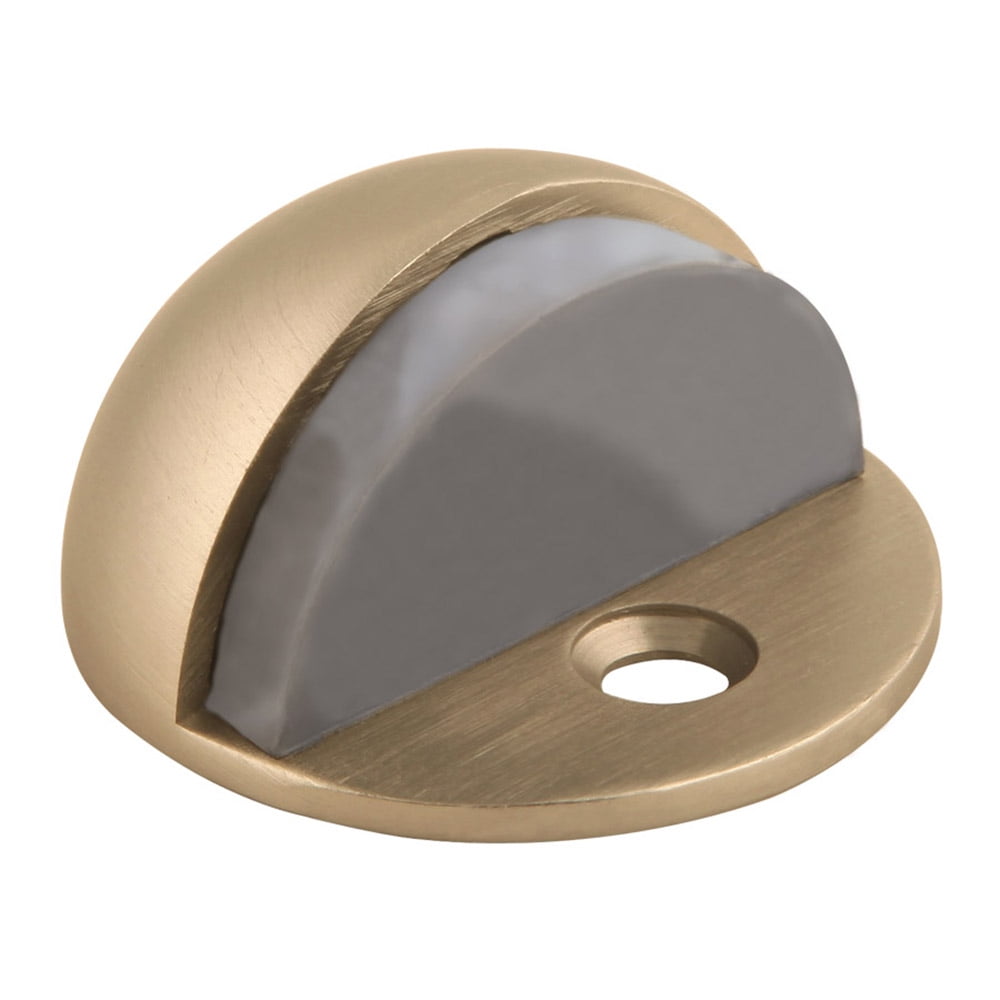 Design House 204750 Floor Mounted Dome Door Stop, Satin Brass Walmart
