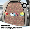 thumbnail image 5 of Xecao Fireworks1 Pattern Car Seat Back Protector 2 Pack Large Capacity Pocket, Kick Mats Back Seat Protector, 5 of 8