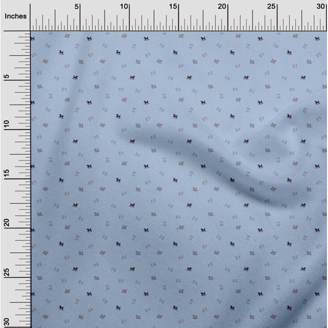 oneOone Viscose Jersey Fabric Dogs Animal Fabric Prints by Yard 60 Inch Wide