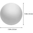 thumbnail image 2 of Hollow Half Balls 2pcs White Foam Balls Round Spheres Hollow Foam Ball Polystyrene Balls Modeling Foam Ball for DIY Christmas, 2 of 5