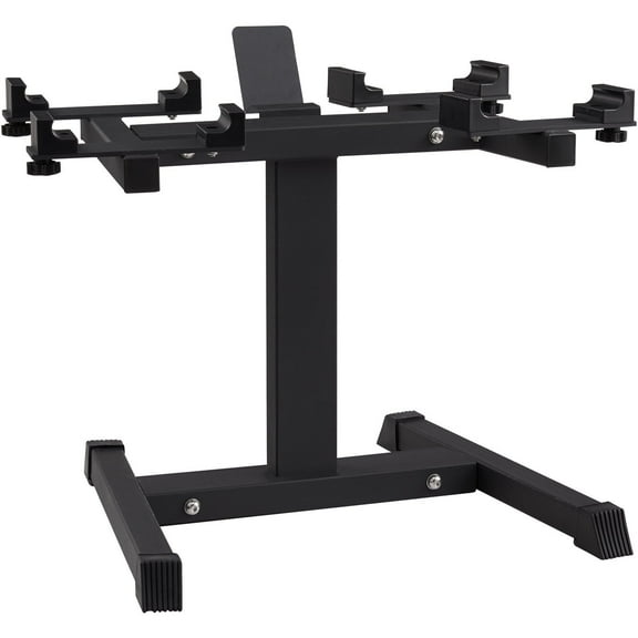 STAWAY Adjustable Dumbbell Stand - Compact Rack with iPad Holder for Quick-Adjust Dumbbells, Max 300 lbs Capacity, Safe Storage for Home Gym