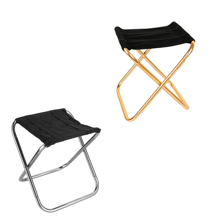 FANCY Foldable Chair Portable Folding Chair Outdoor Folding Stool Small  Folding Seat Aluminum Camping Chair with Storage Bag Folding Stool for  Camping