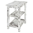 thumbnail image 1 of Alaterre Meuble Cottage de Campagne Table d'Appoint à 2 Étagères Finition Antique Blanche, 1 of 5