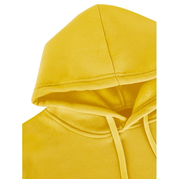Plain yellow hoodie best sale women's