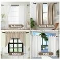 thumbnail image 5 of Ridicili 5/8" Telescoping Double Curtain Rods with Trumpet Finials, Bronze Gold, 28"-48", 5/8 Inches Front and 1/2 Inches Back Double Window Drapery Rod, 5 of 6